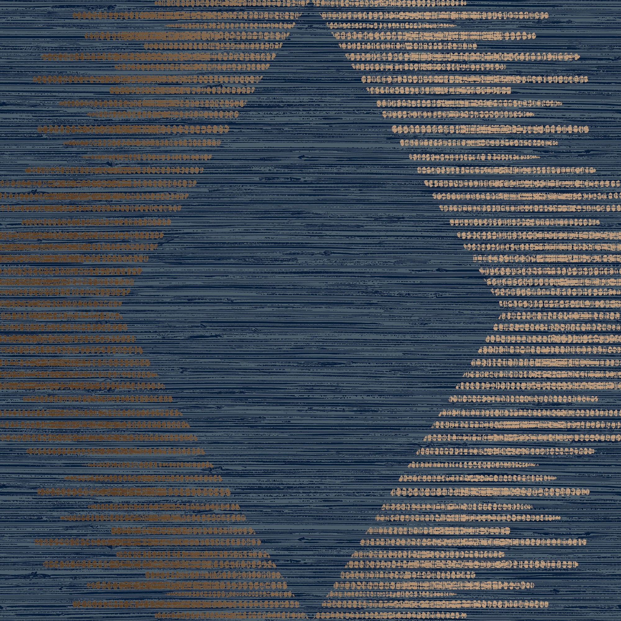 Superfresco Easy Serenity Geo Navy & Copper Wallpaper - 10m x 52cm