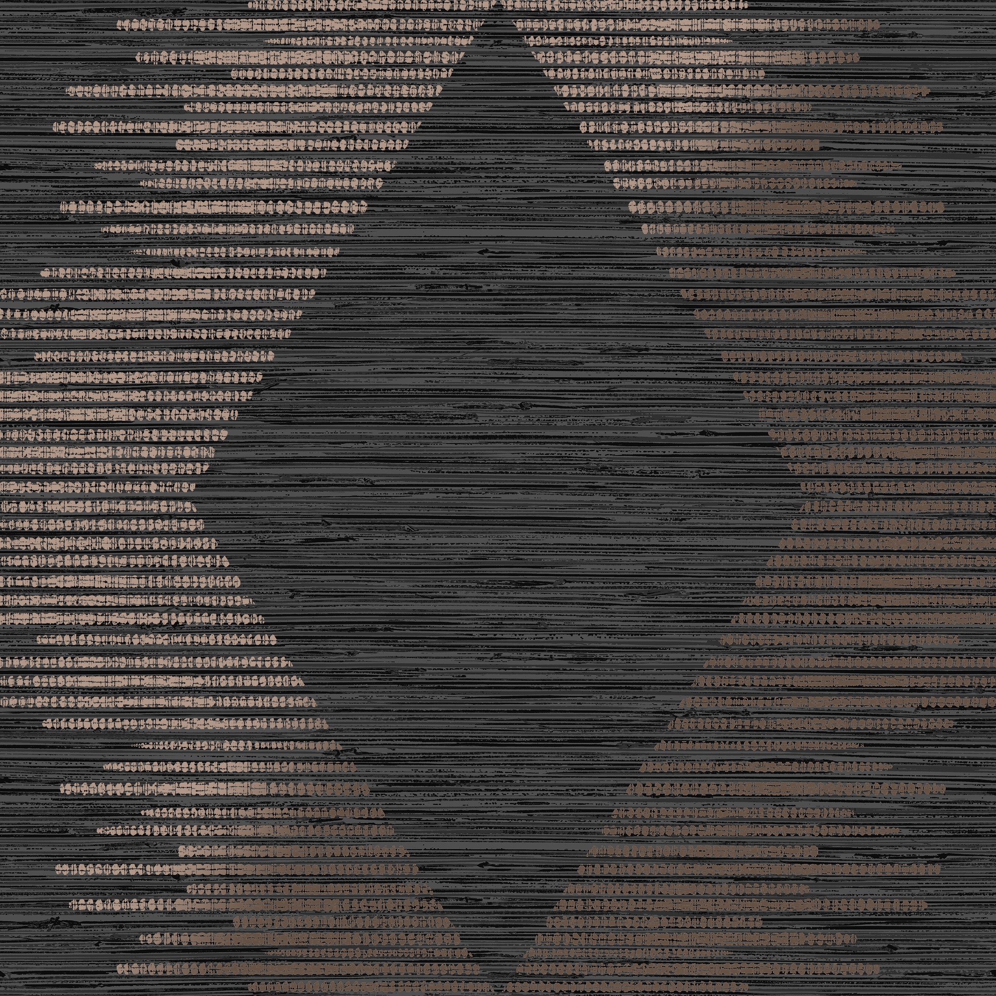 Superfresco Easy Serenity Geo Black & Rose Gold Wallpaper - 10m x 52cm