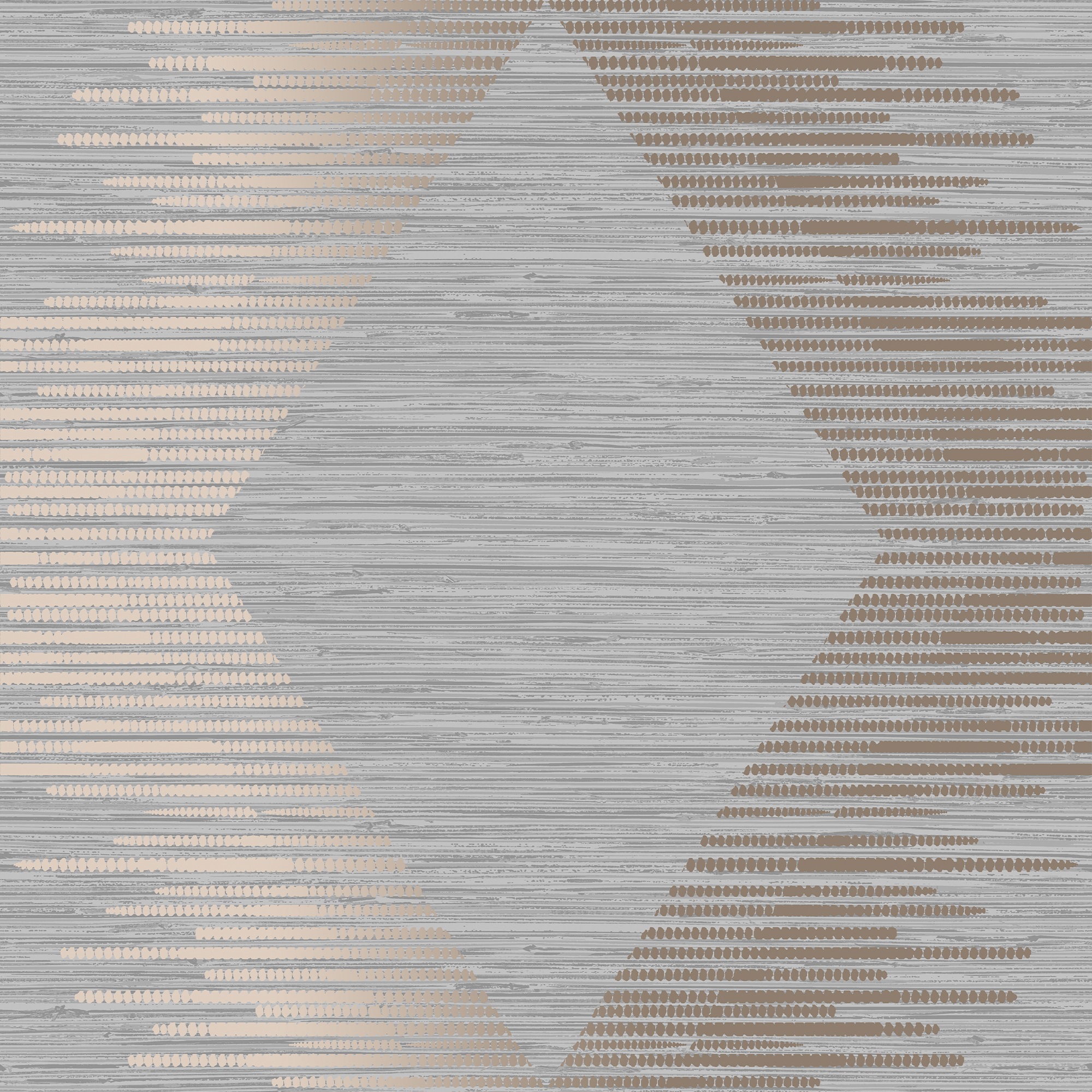 Superfresco Easy Serenity Geo Grey & Rose Gold Wallpaper - 10m x 52cm