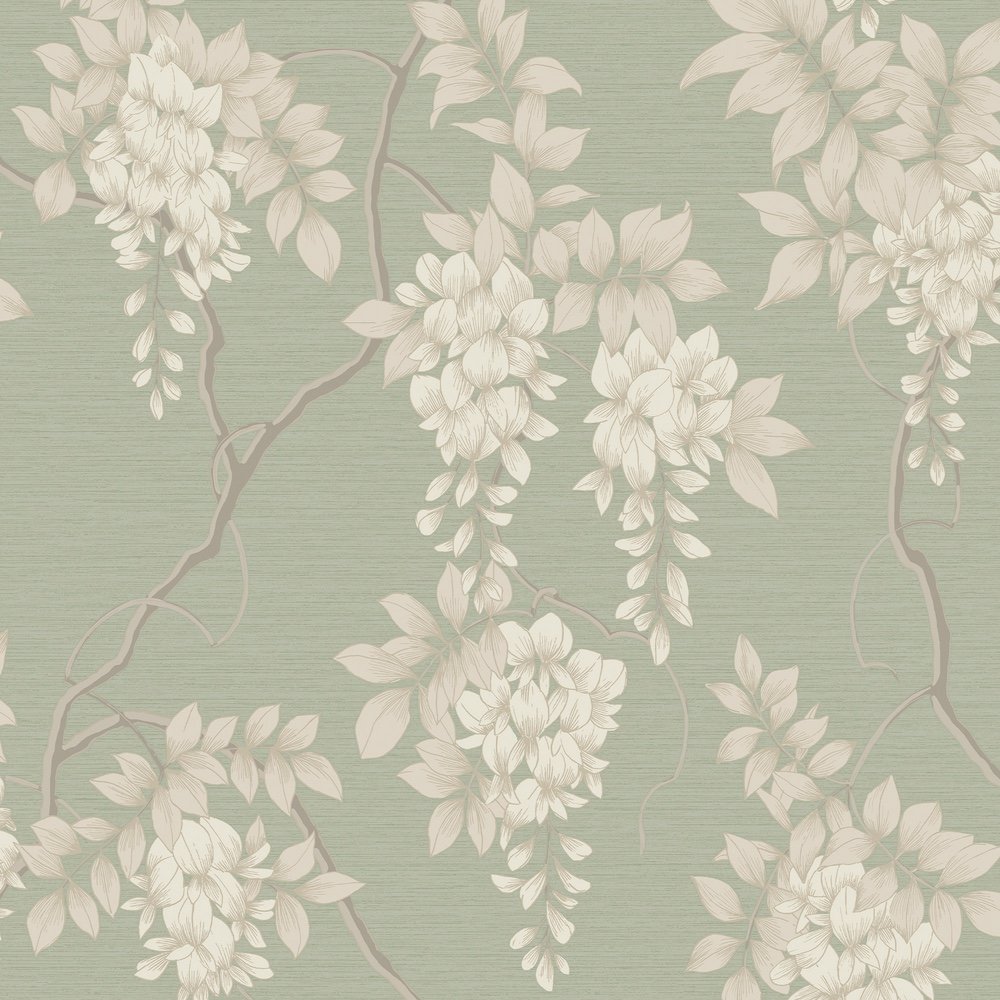 Superfresco Easy Wisteria Sage Wallpaper - 10m x 52cm