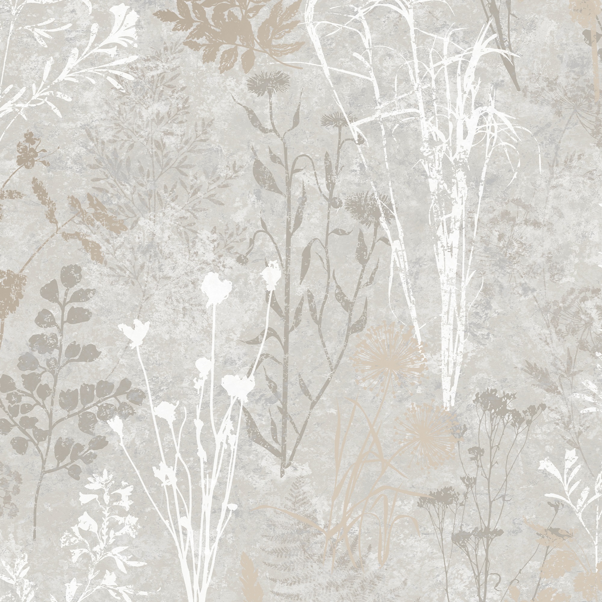 Superfresco Easy Organics Champagne Wallpaper - 10m x 52cm