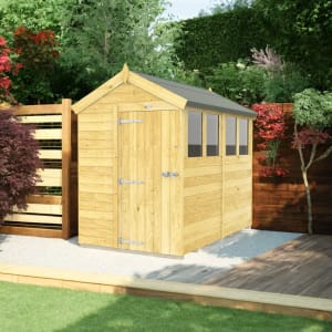 DIY Sheds Apex Shiplap Pressure Treated Shed - 5 x 8ft