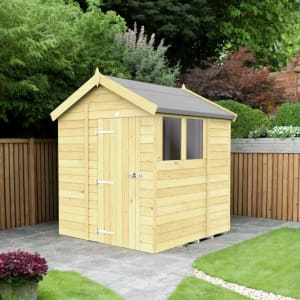 DIY Sheds Apex Shiplap Pressure Treated Shed - 6 x 6ft
