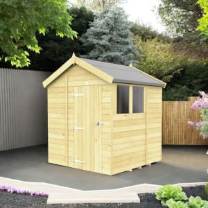 DIY Sheds Apex Shiplap Pressure Treated Shed - 6 x 7ft