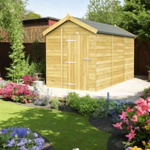 DIY Sheds Apex Shiplap Pressure Treated Windowless Shed - 6 x 12ft