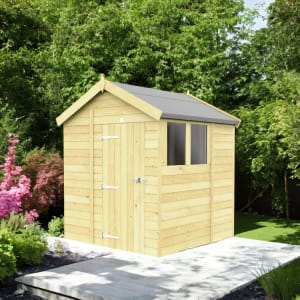 DIY Sheds Apex Shiplap Pressure Treated Shed - 7 x 7ft