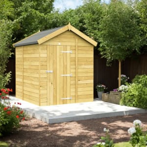 DIY Sheds Apex Shiplap Pressure Treated Windowless Shed - 7 x 7ft