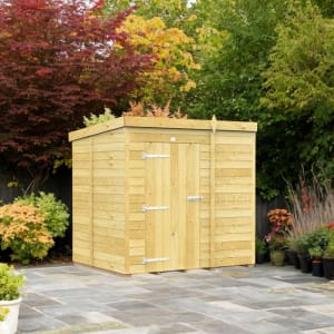 DIY Sheds Pent Shiplap Pressure Treated Windowless Shed - 6 x 5ft