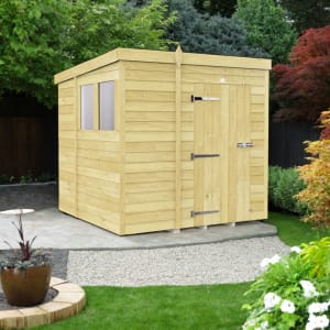 DIY Sheds Pent Shiplap Pressure Treated Shed - 7 x 7ft