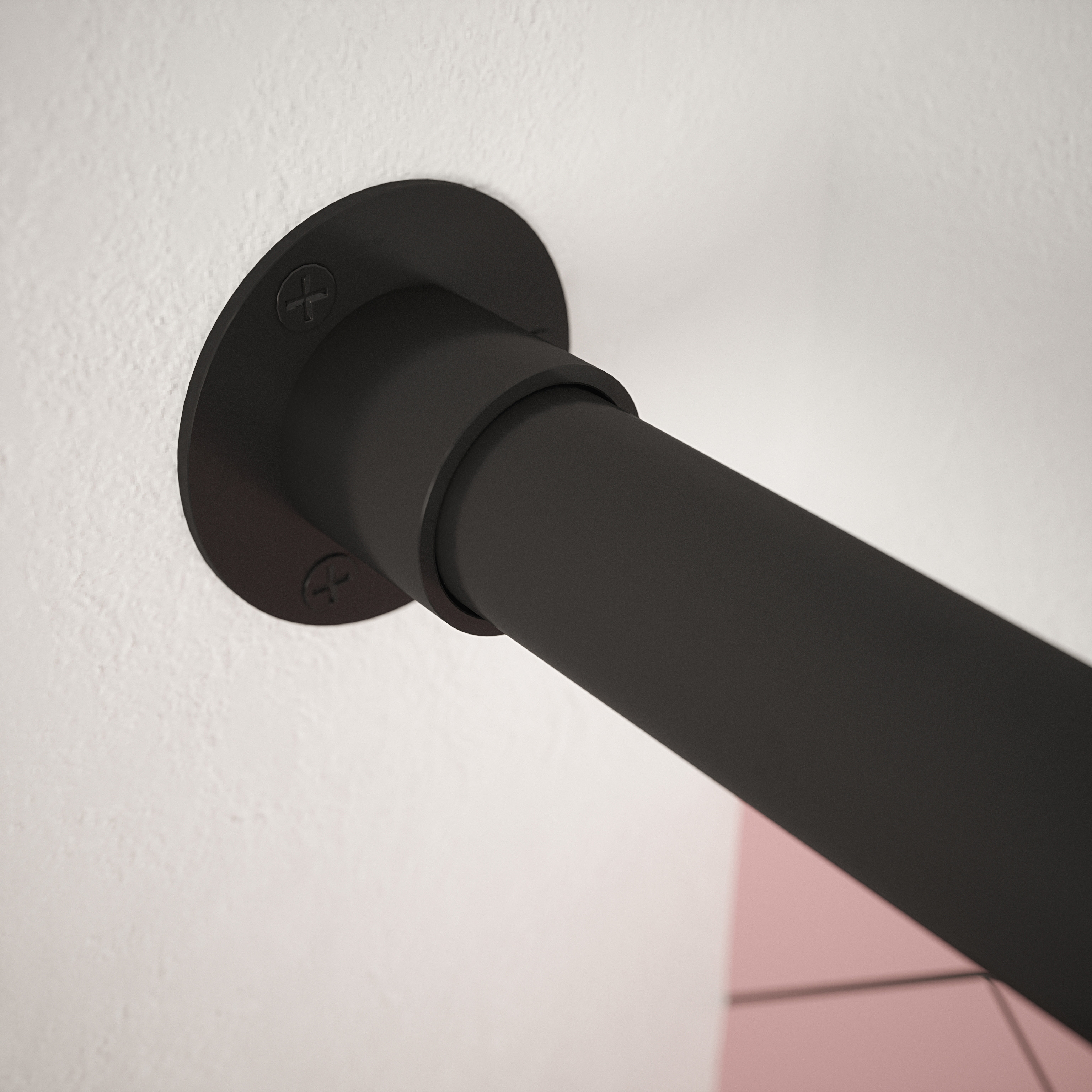 Rothley Matt Black Rail - 25 x 1829mm