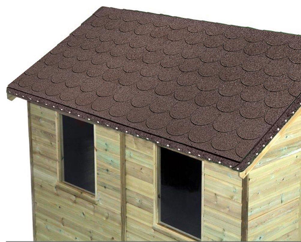 Onduline Bardoline Brown Round Roofing Shingles - 2m2 - Pack of 14