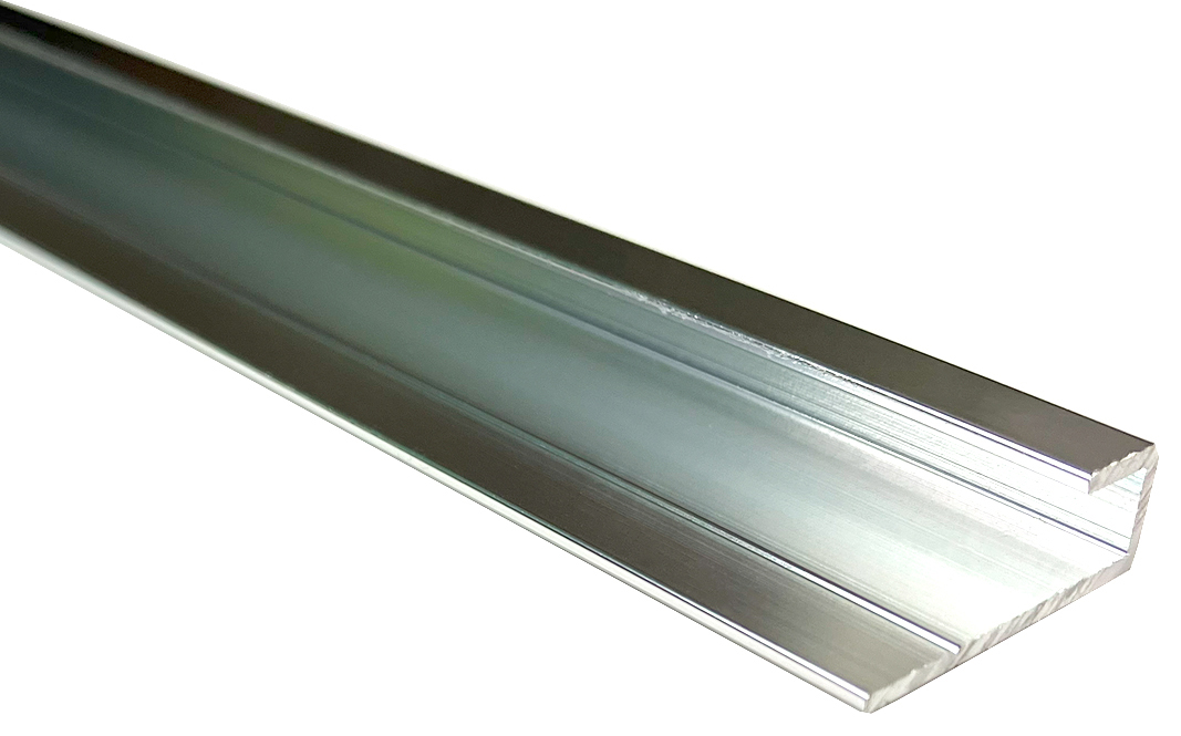 Mermaid Alloy Edge Profile 800mm - Polished Silver