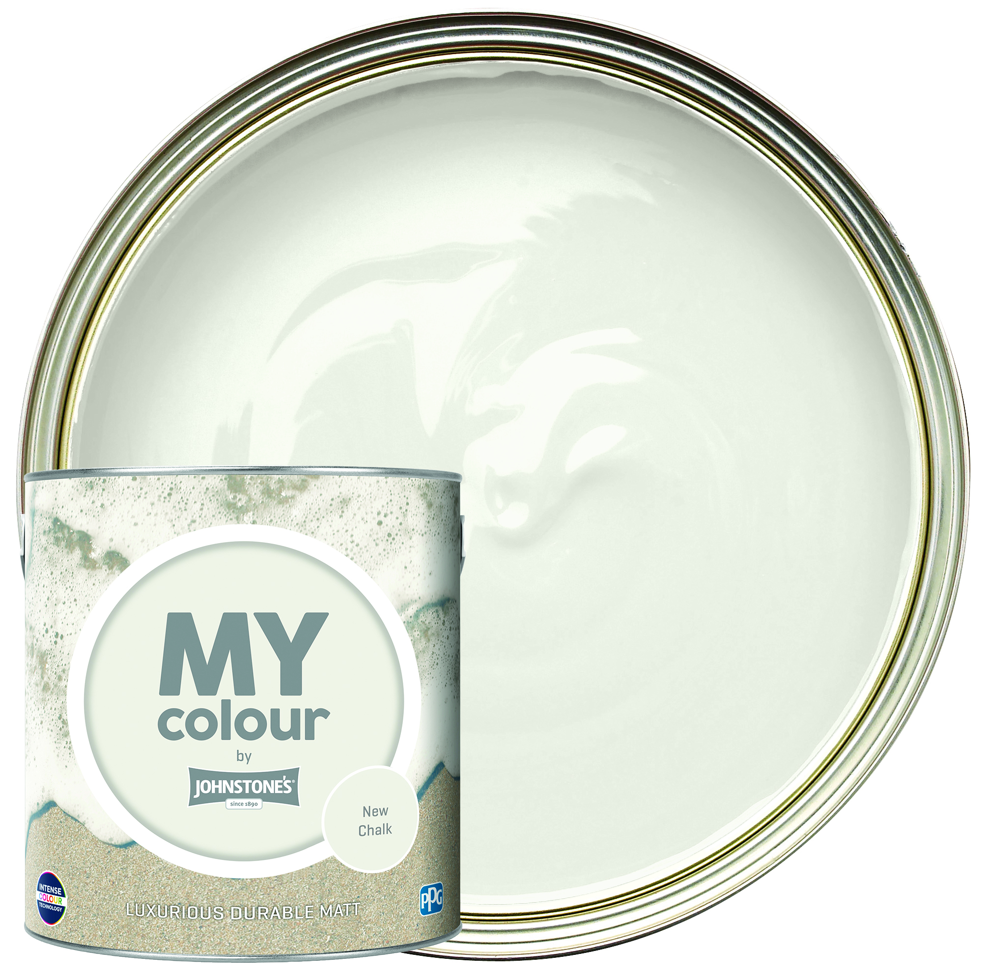 MY colour by Johnstone's - Durable Matt Emulsion Paint - New Chalk - 2.5L
