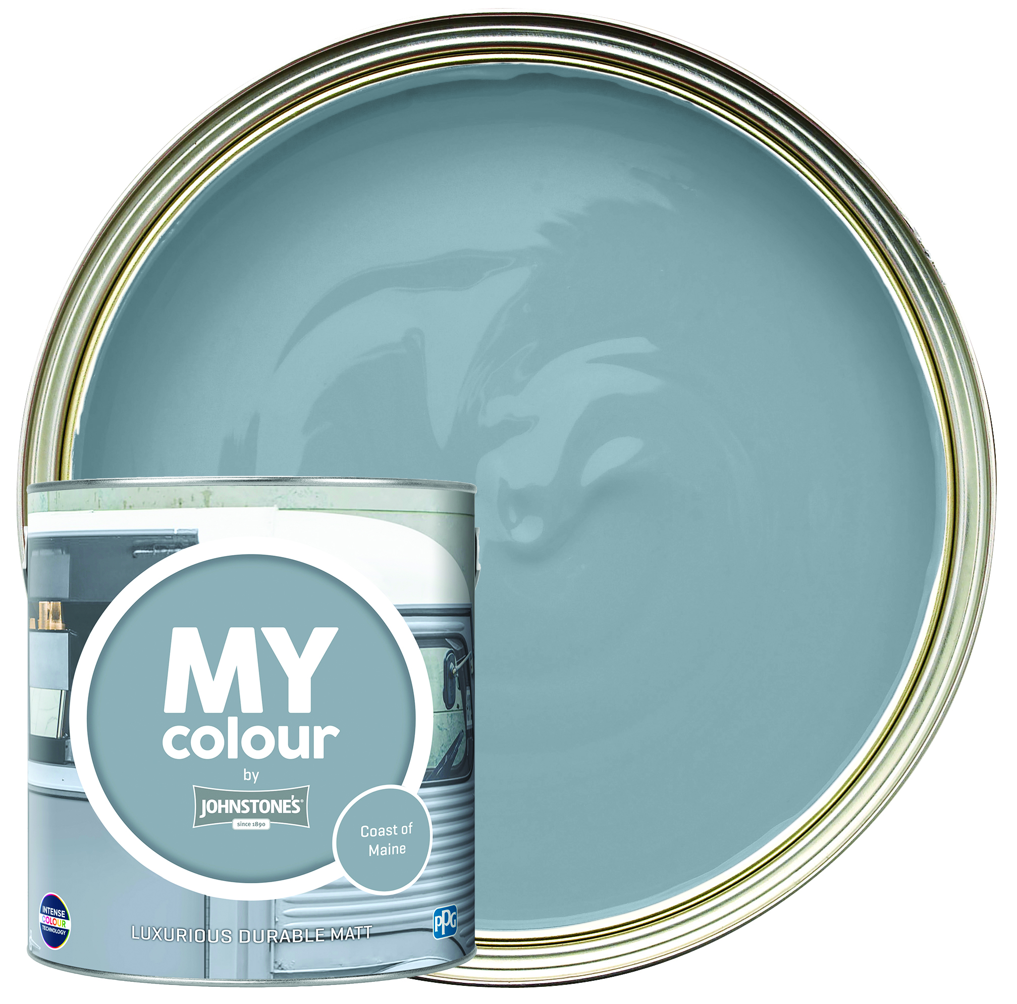 MY colour by Johnstone's - Durable Matt Emulsion Paint - Coast of Maine - 2.5L