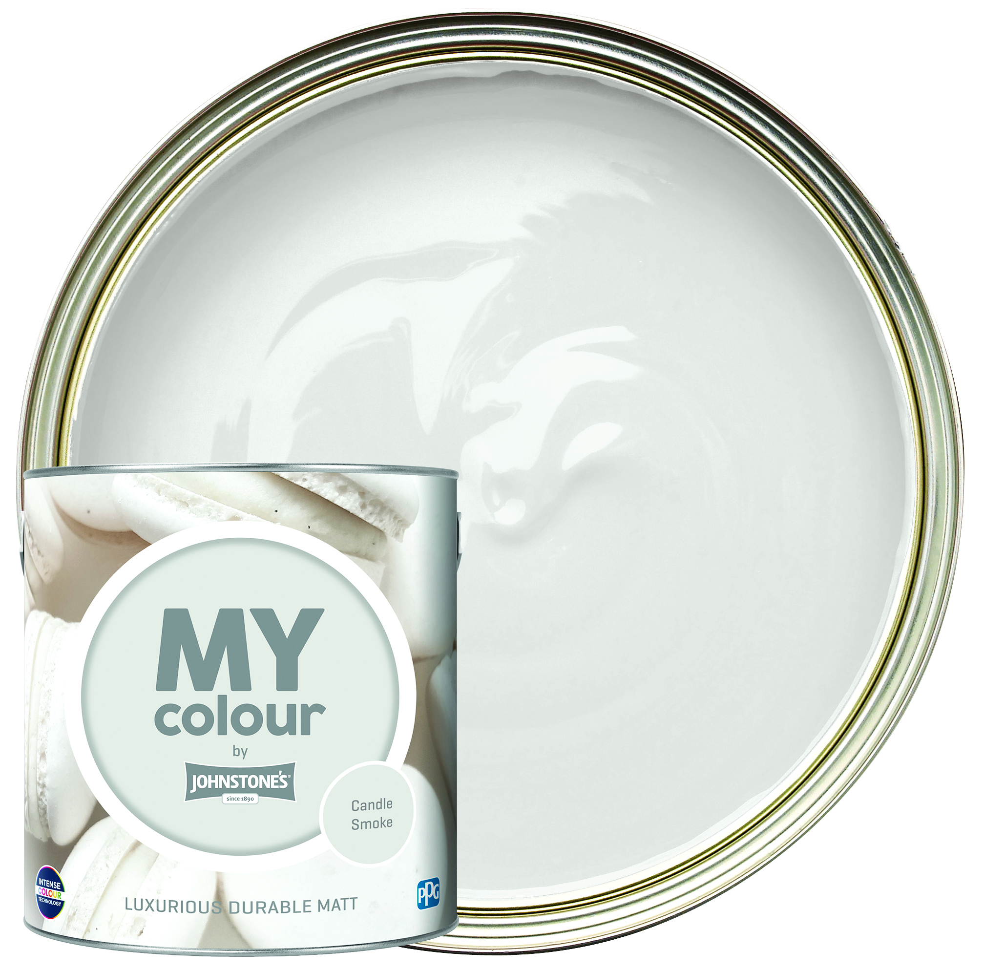 MY colour by Johnstone's - Durable Matt Emulsion Paint - Candle Smoke - 2.5L