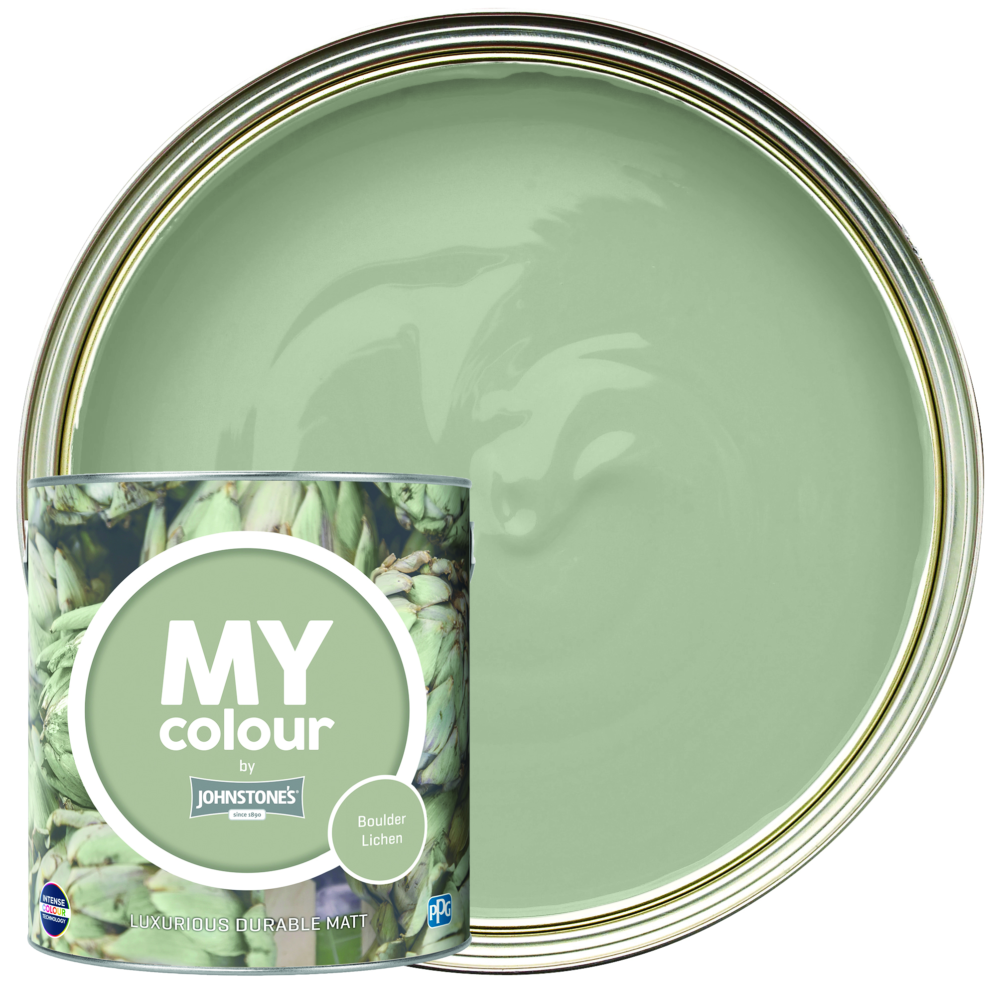 MY colour by Johnstone's - Durable Matt Emulsion Paint - Boulder Lichen - 2.5L