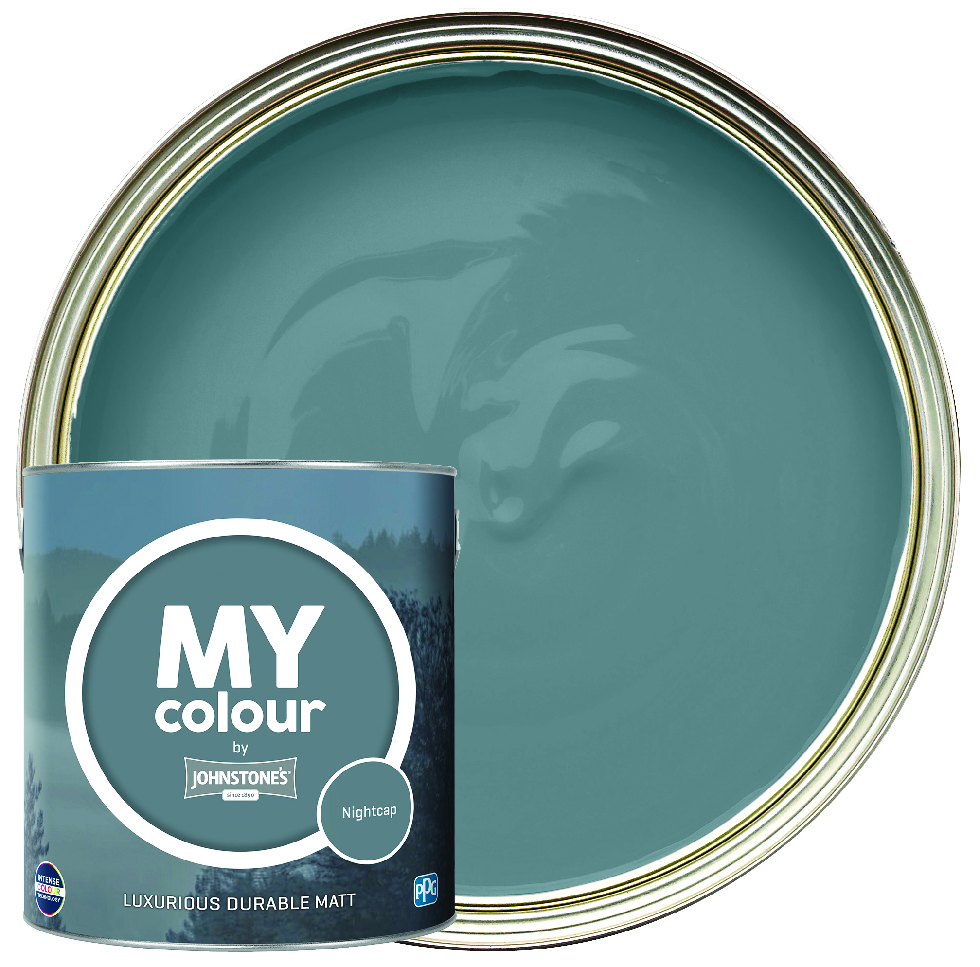 MY colour by Johnstone's - Durable Matt Emulsion Paint - Nightcap - 2.5L