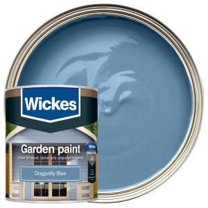 Wickes Garden Colour Matt Wood Treatment - Dragonfly Blue - 1L