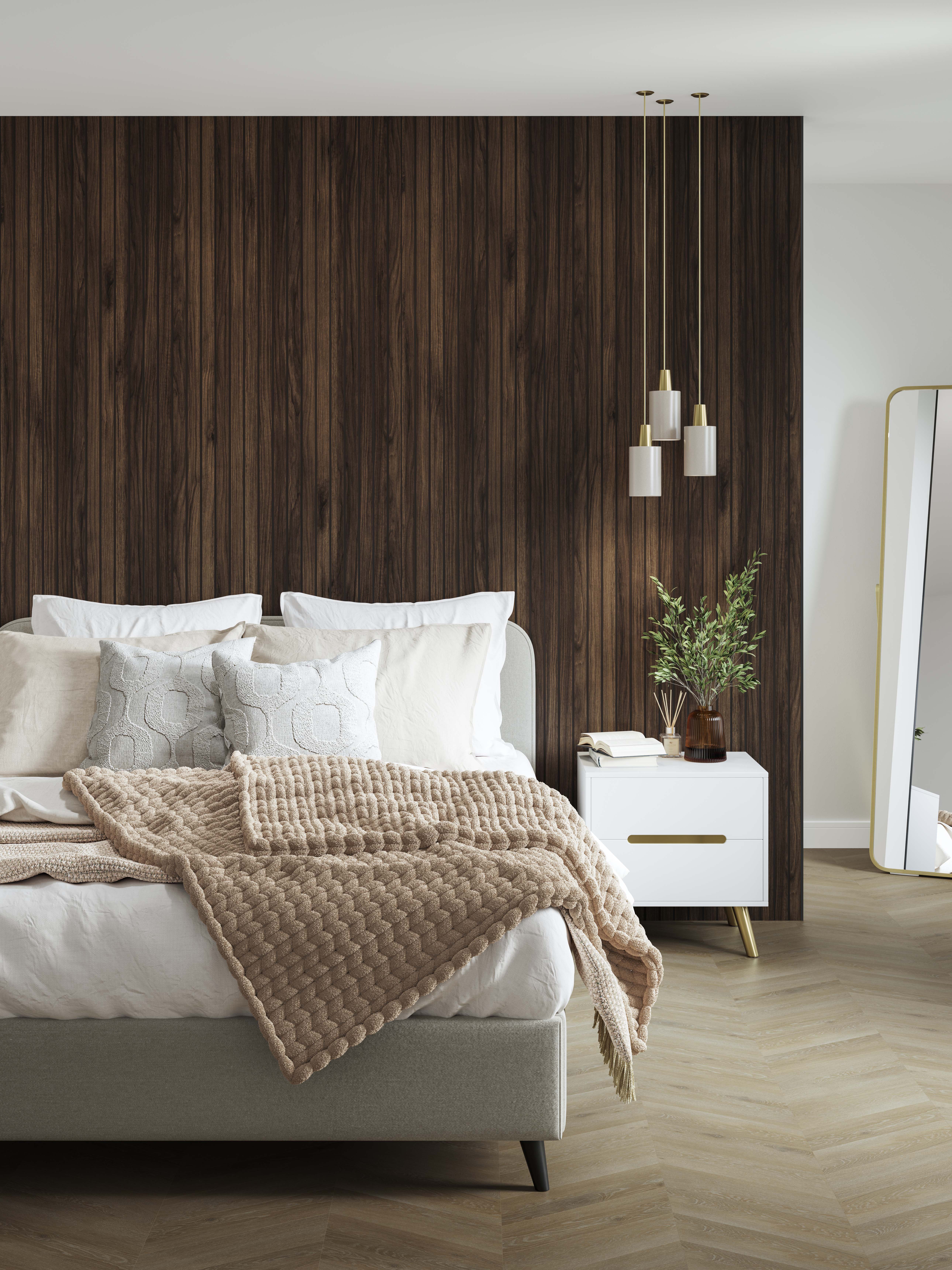 Naturepanel Hydrolock Brown Warmia Walnut Laminate Slat Wall