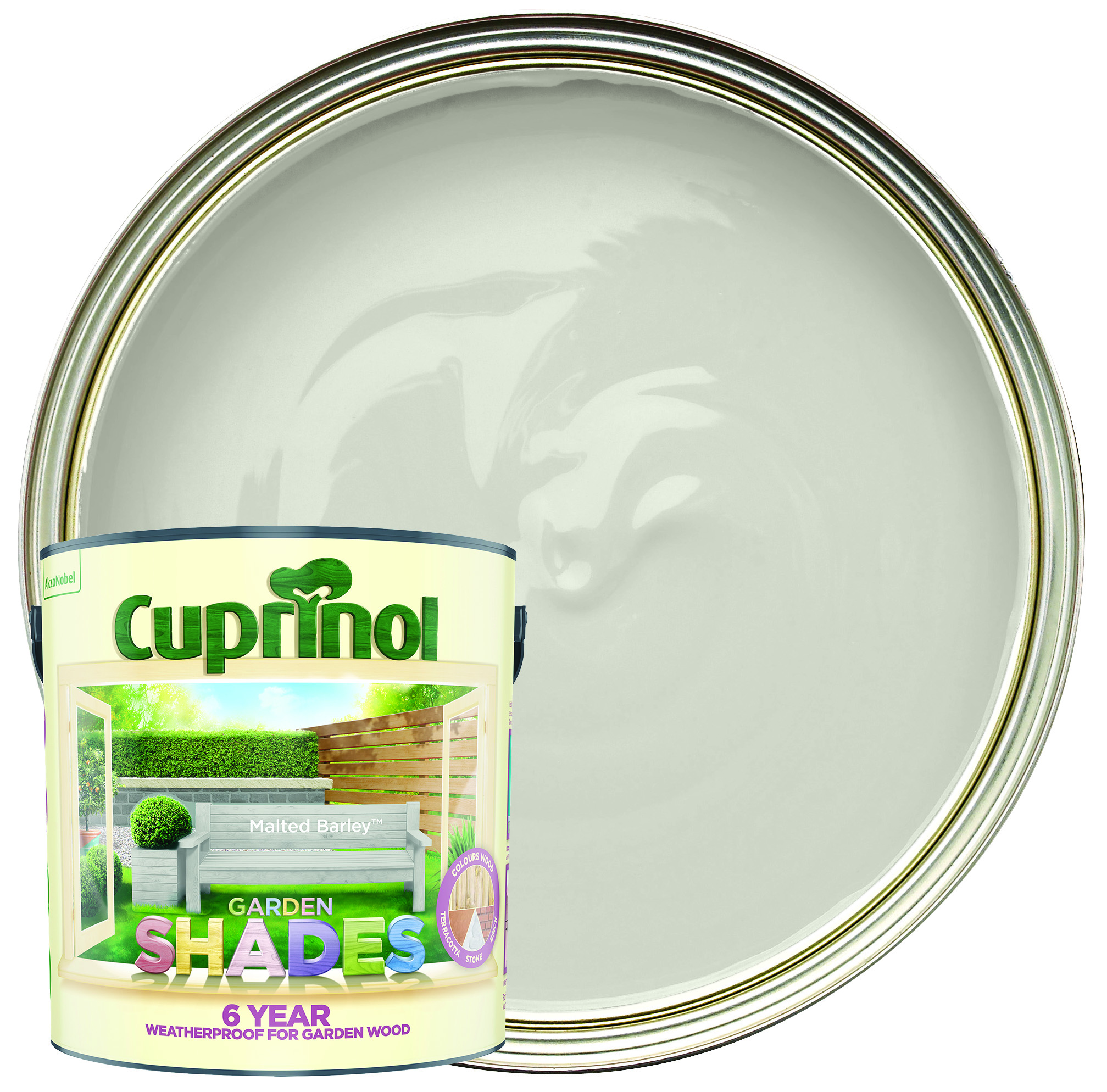 Cuprinol Garden Shades Matt Wood Treatment - Malted Barley - 2.5L