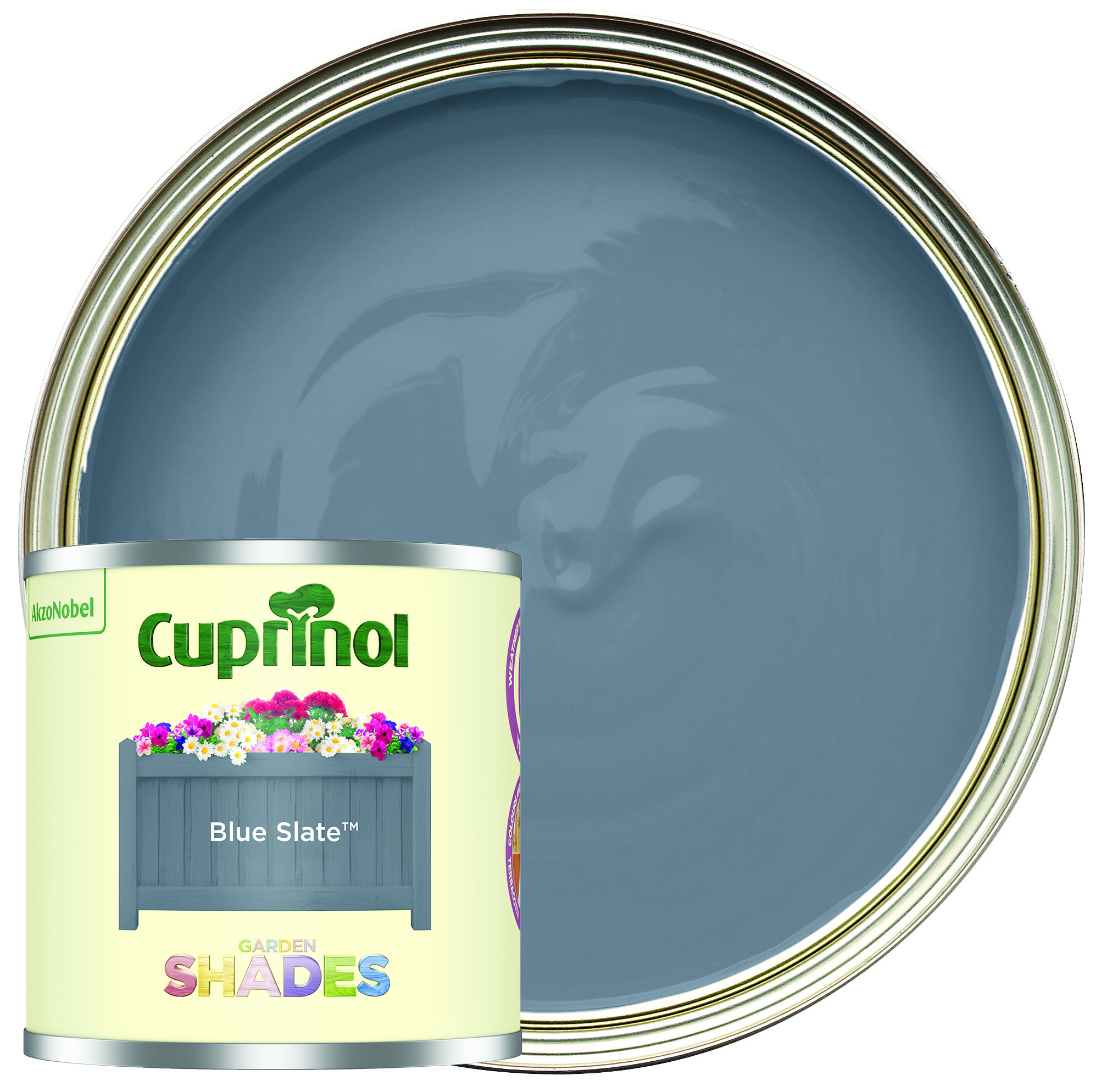 Cuprinol Garden Shades Matt Wood Treatment - Blue Slate - 125ml