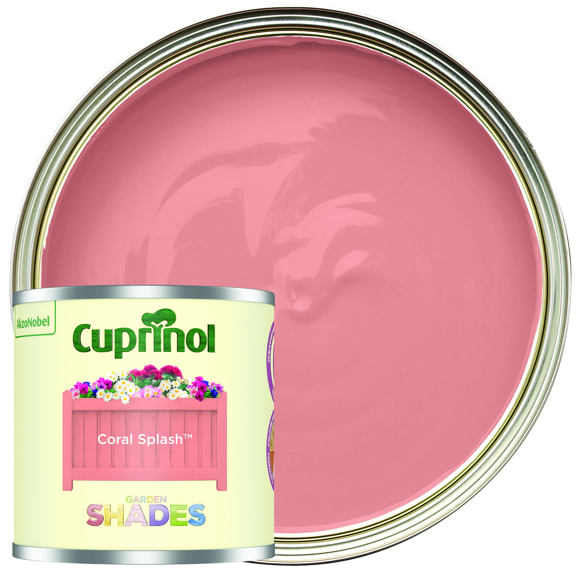 Cuprinol Garden Shades Matt Wood Treatment - Coral Splash - 125ml