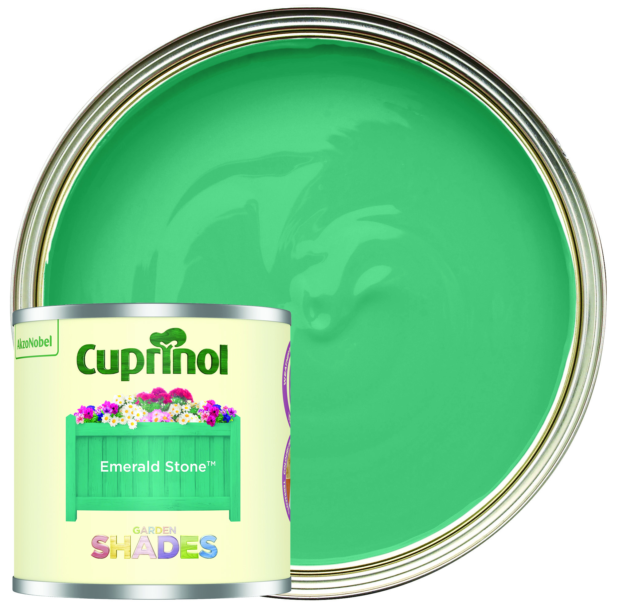 Cuprinol Garden Shades Matt Wood Treatment - Emerald Stone - 125ml