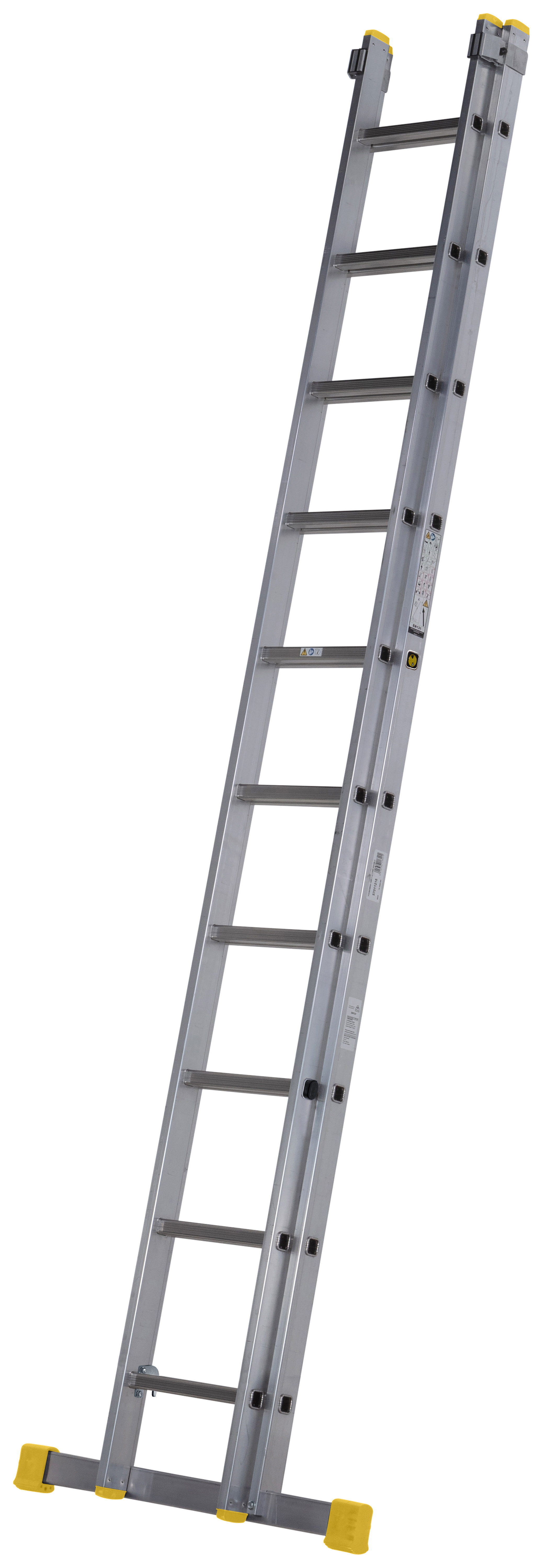 Werner Square Rung Double Extension Ladder - Max Height 4.97m