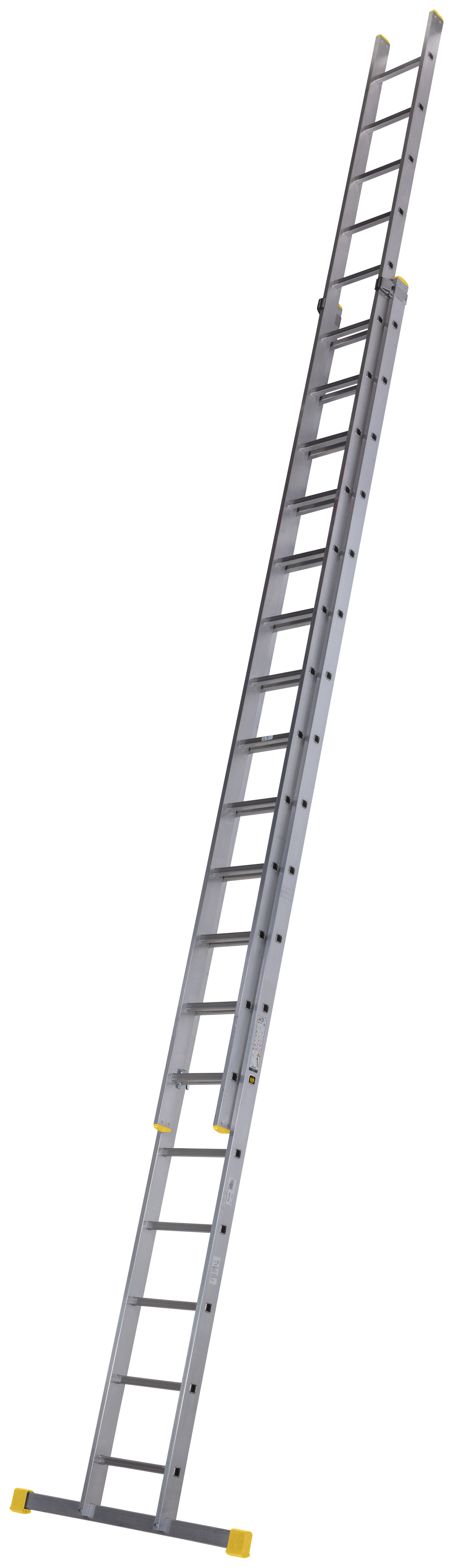 Werner Square Rung Double Extension Ladder - Max Height 9.12m