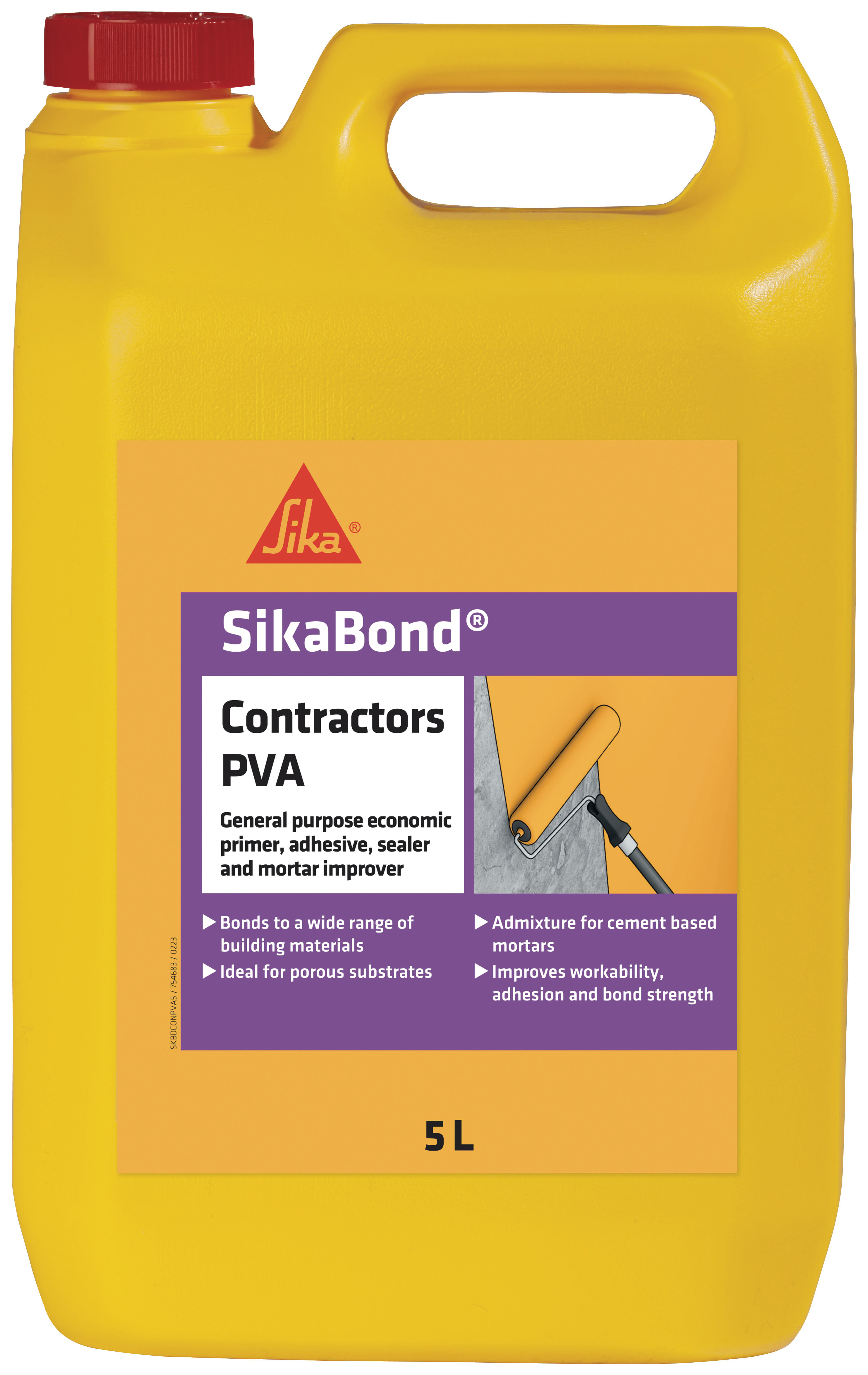 Sikabond Contractors PVA Adhesive & Admixture - 5L