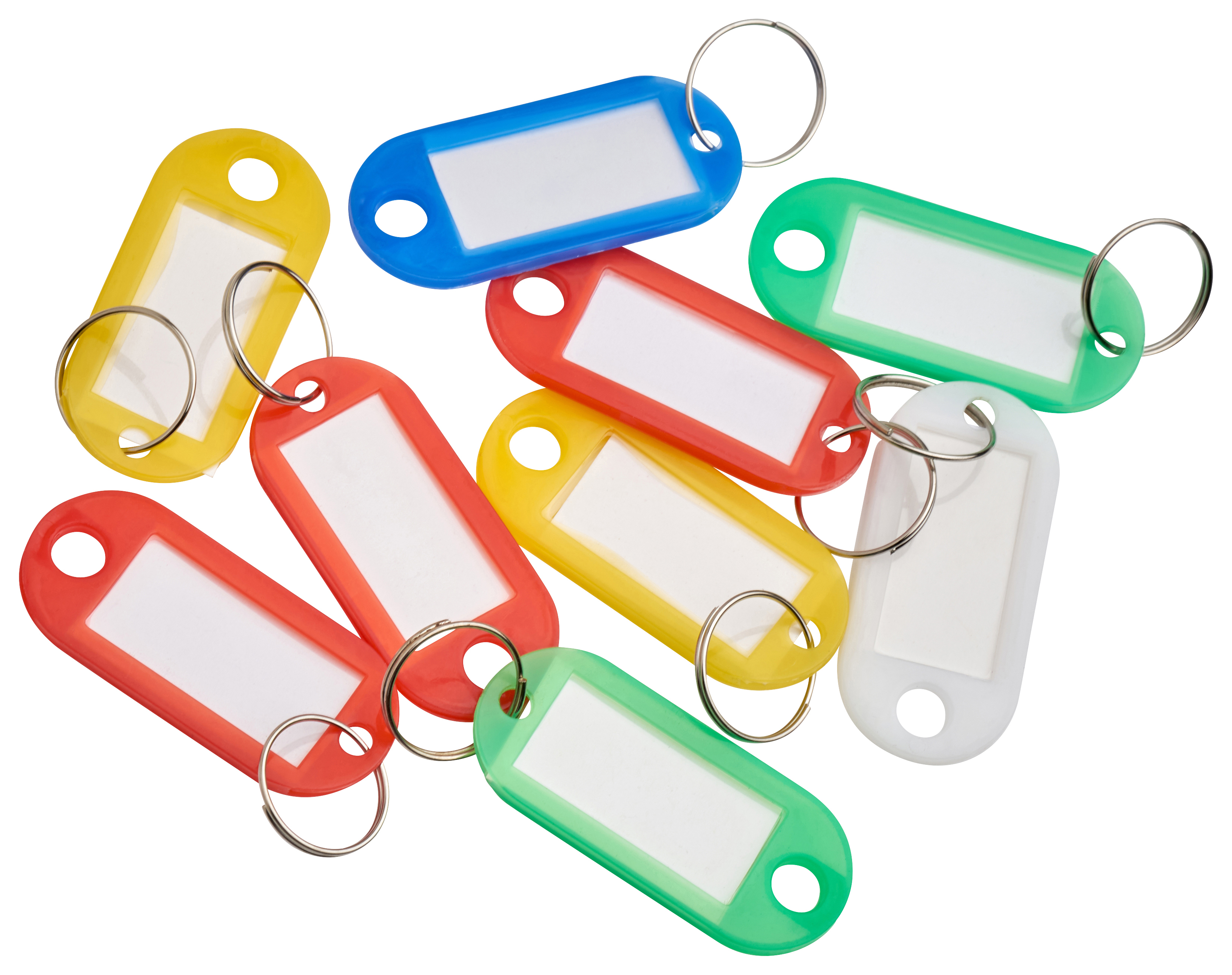 Keytags Assorted Colours - Pack of 9