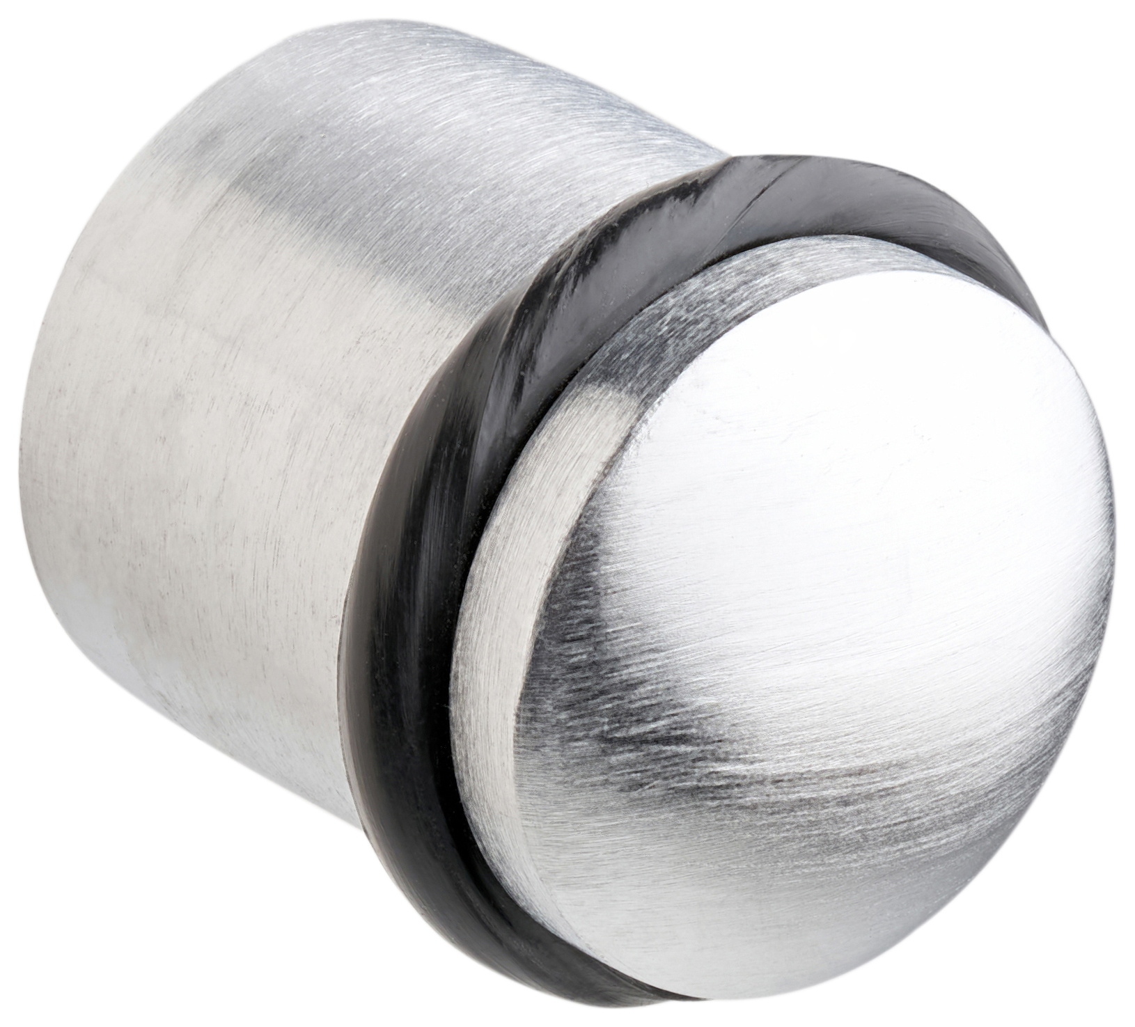 Wickes Cylinder Door Stop - Satin Chrome