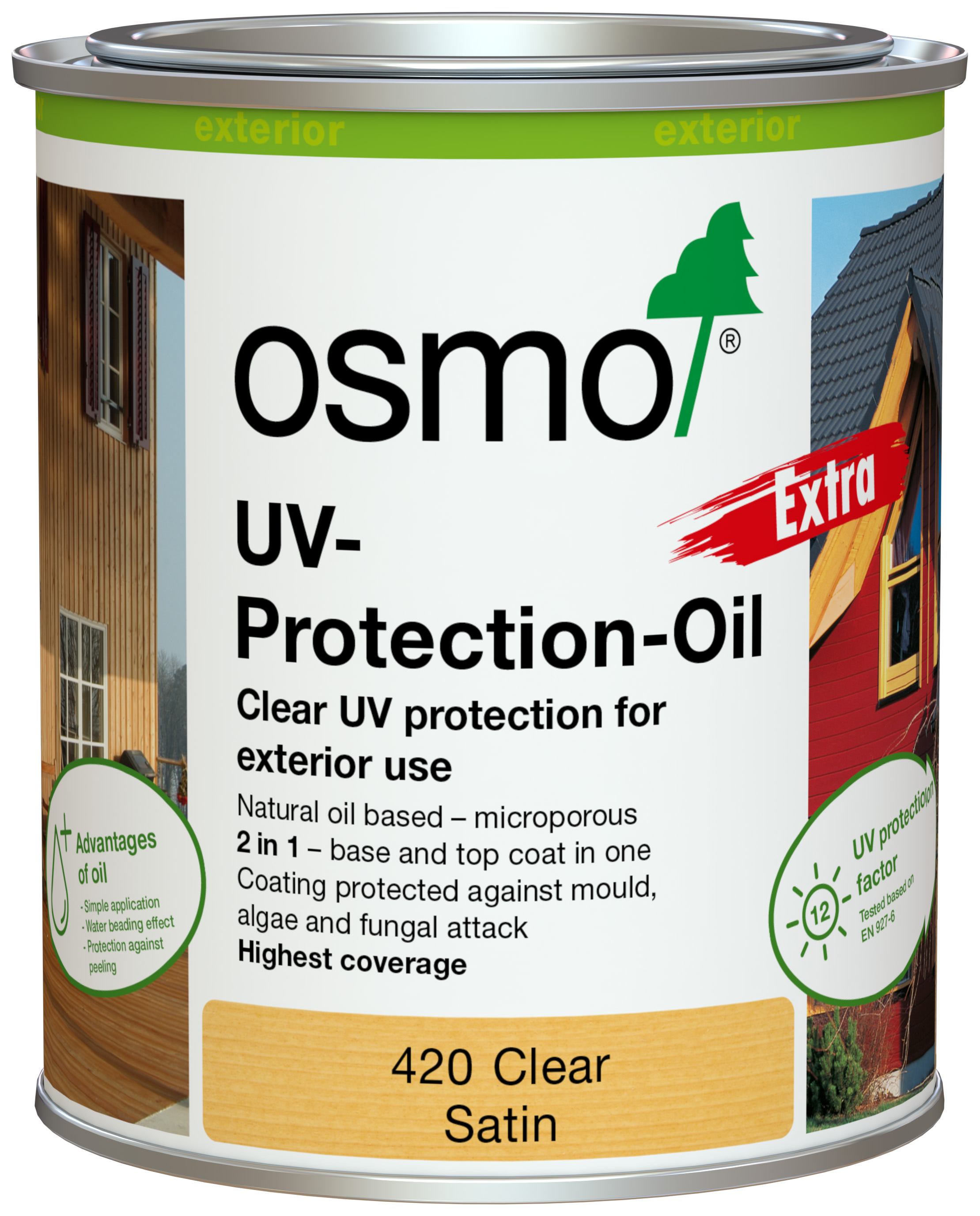 Osmo UV-Protection Satin Oil Extra - Clear -