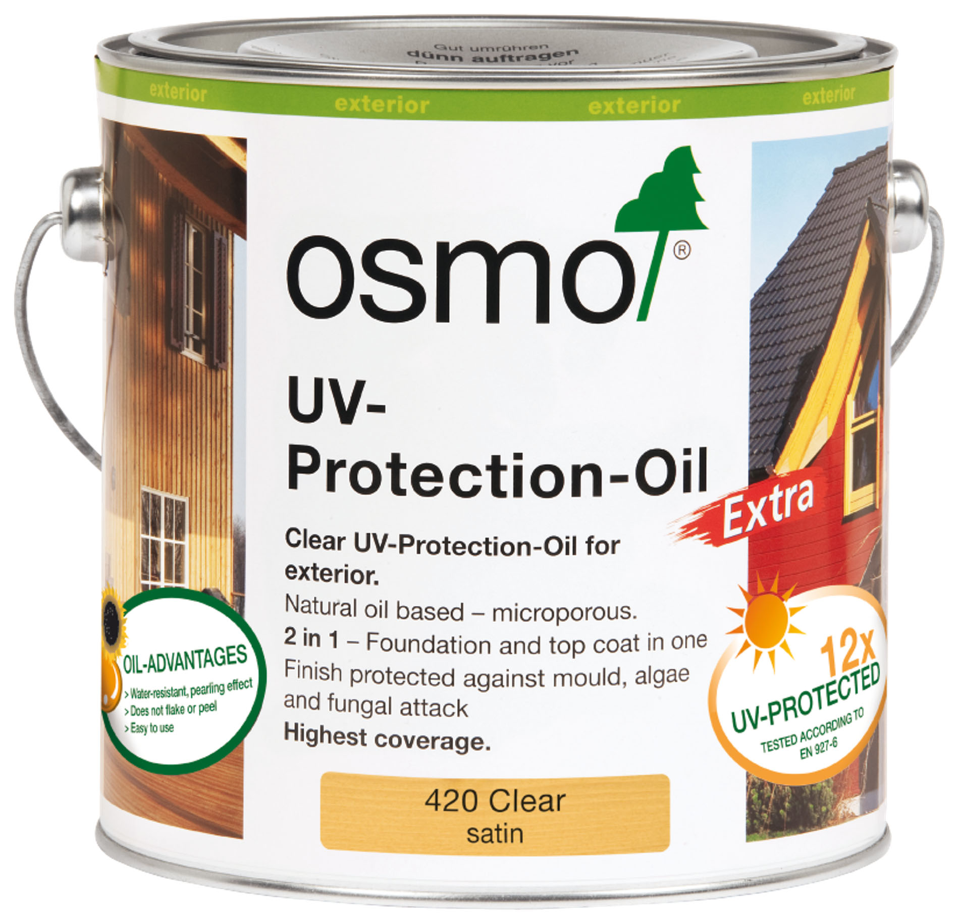 Osmo UV-Protection Satin Oil Extra - Clear - 2.5L
