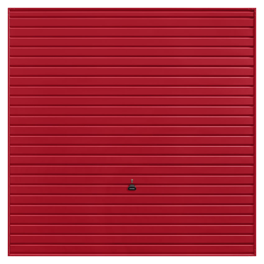 Garador Horizon Frameless Retractable Garage Door - Ruby Red - 2134mm