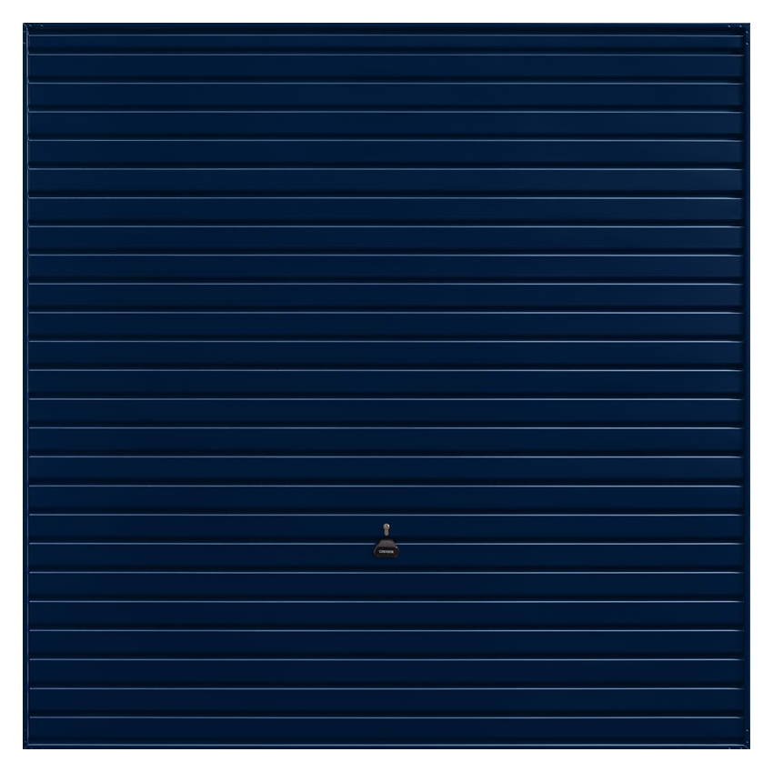 Garador Horizon Framed Retractable Garage Door - Steel Blue - 2134mm