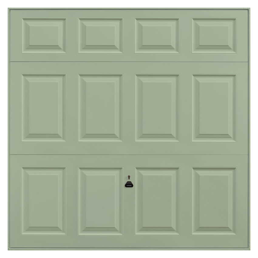 Garador Beaumont Panelled Frameless Retractable Garage Door - Chartwell Green - 2134 x 1981mm