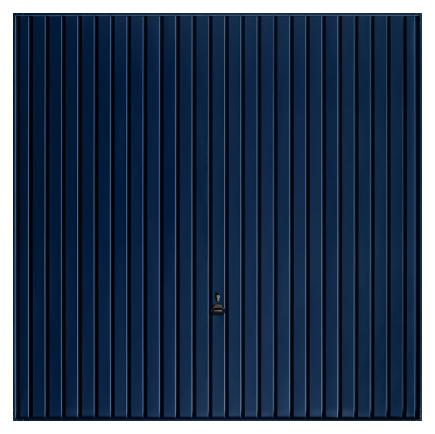 Garador Carlton Vertical Frameless Retractable Garage Door - Steel Blue - 2286mm