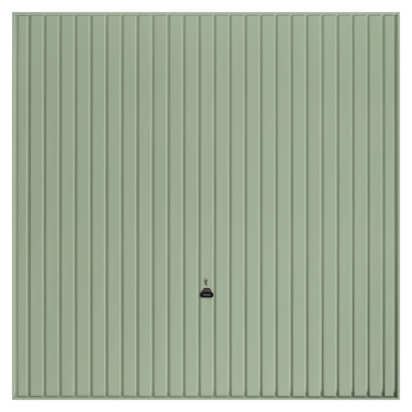 Garador Carlton Vertical Framed Retractable Garage Door - Chartwell Green - 2134mm