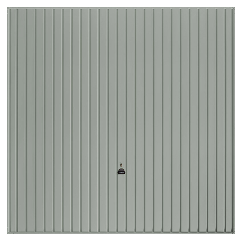 Garador Carlton Vertical Frameless Canopy Garage Door - Agate Grey - 2286mm