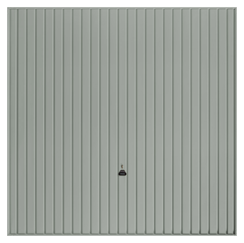 Garador Carlton Vertical Framed Canopy Garage Door - Agate Grey - 2134mm