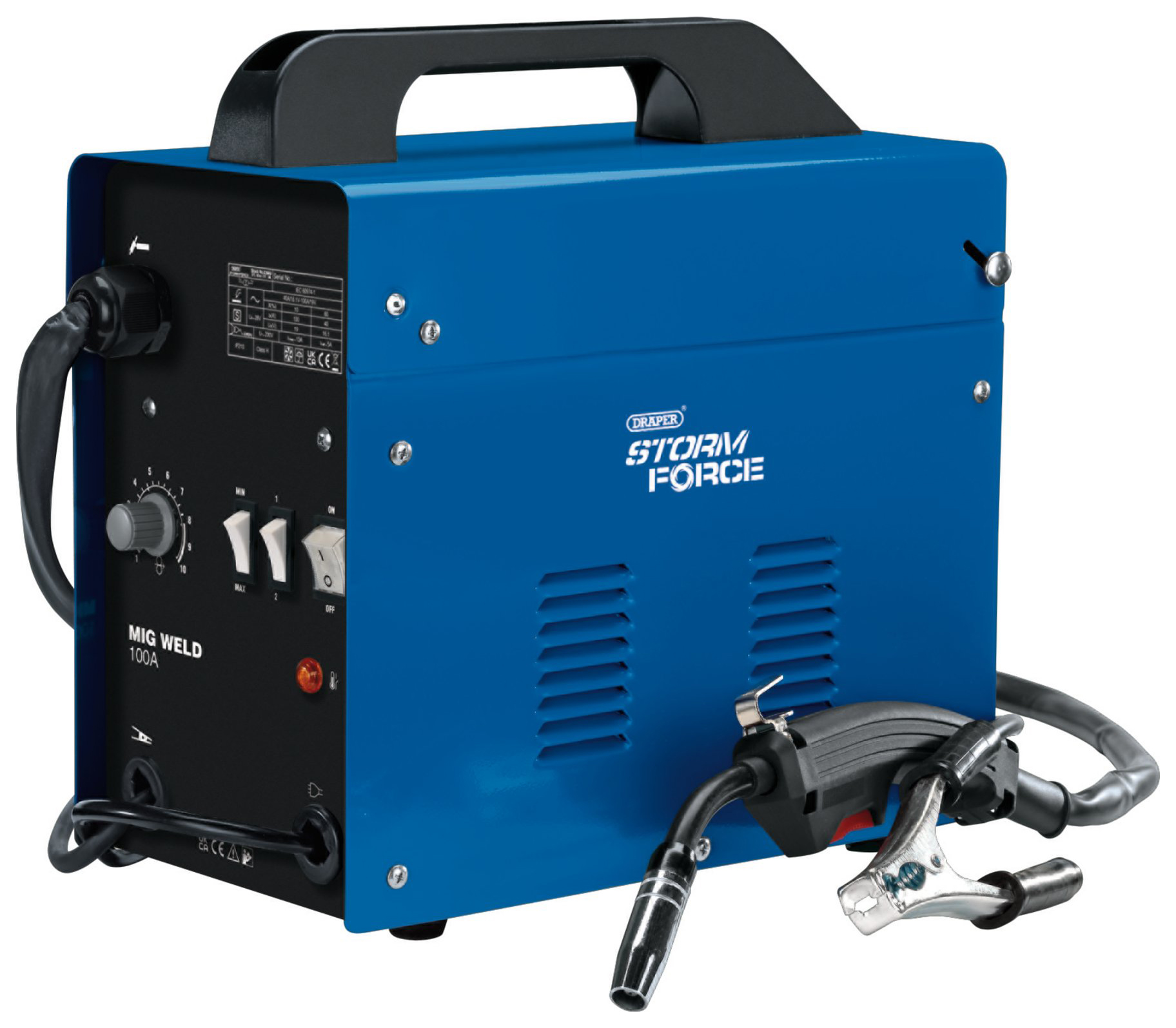 Draper MIG100 Storm Force® 100A Gasless MIG Welder