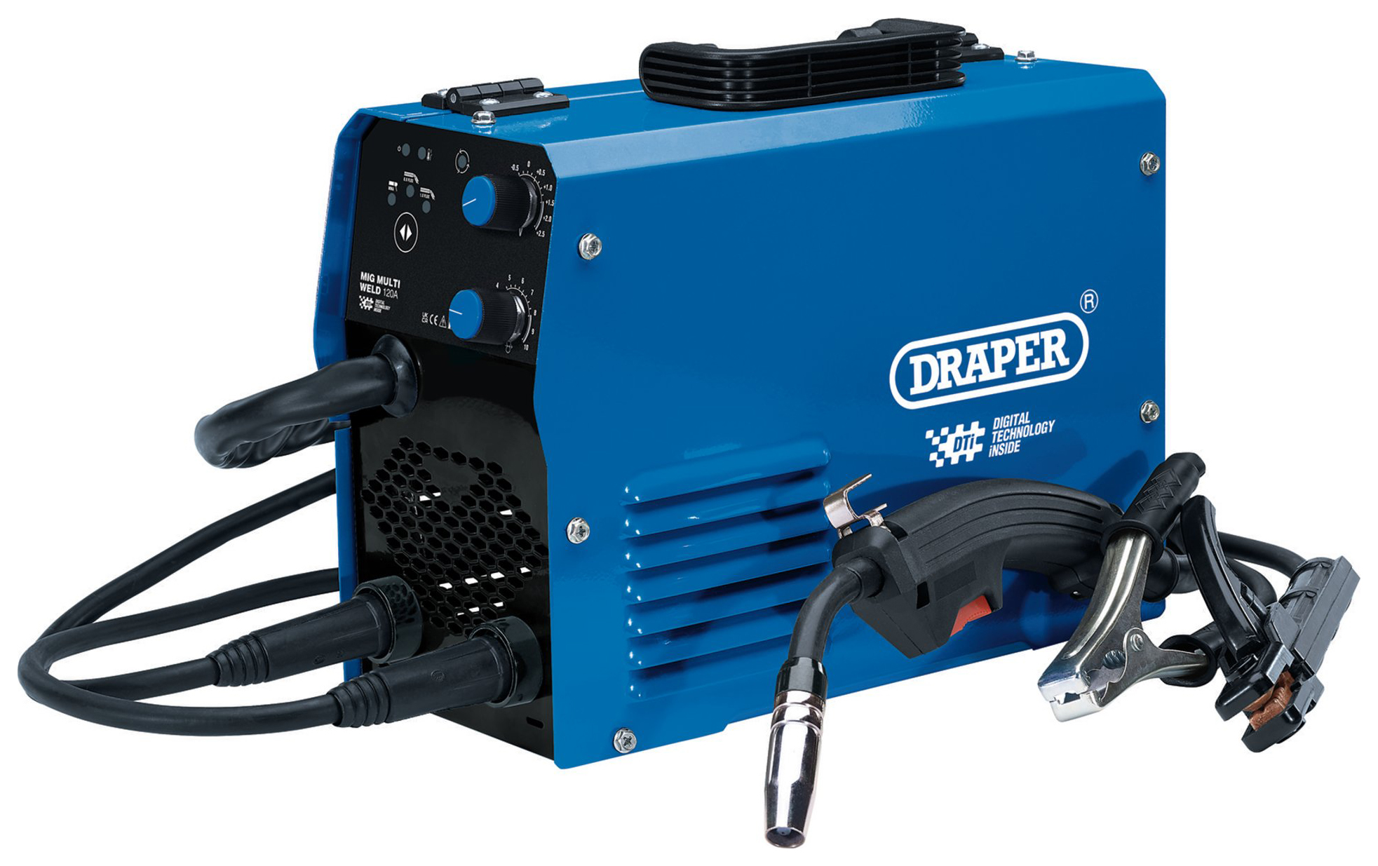 Draper MW120A Gasless MIG 120A Inverter Multi-Welder DTI