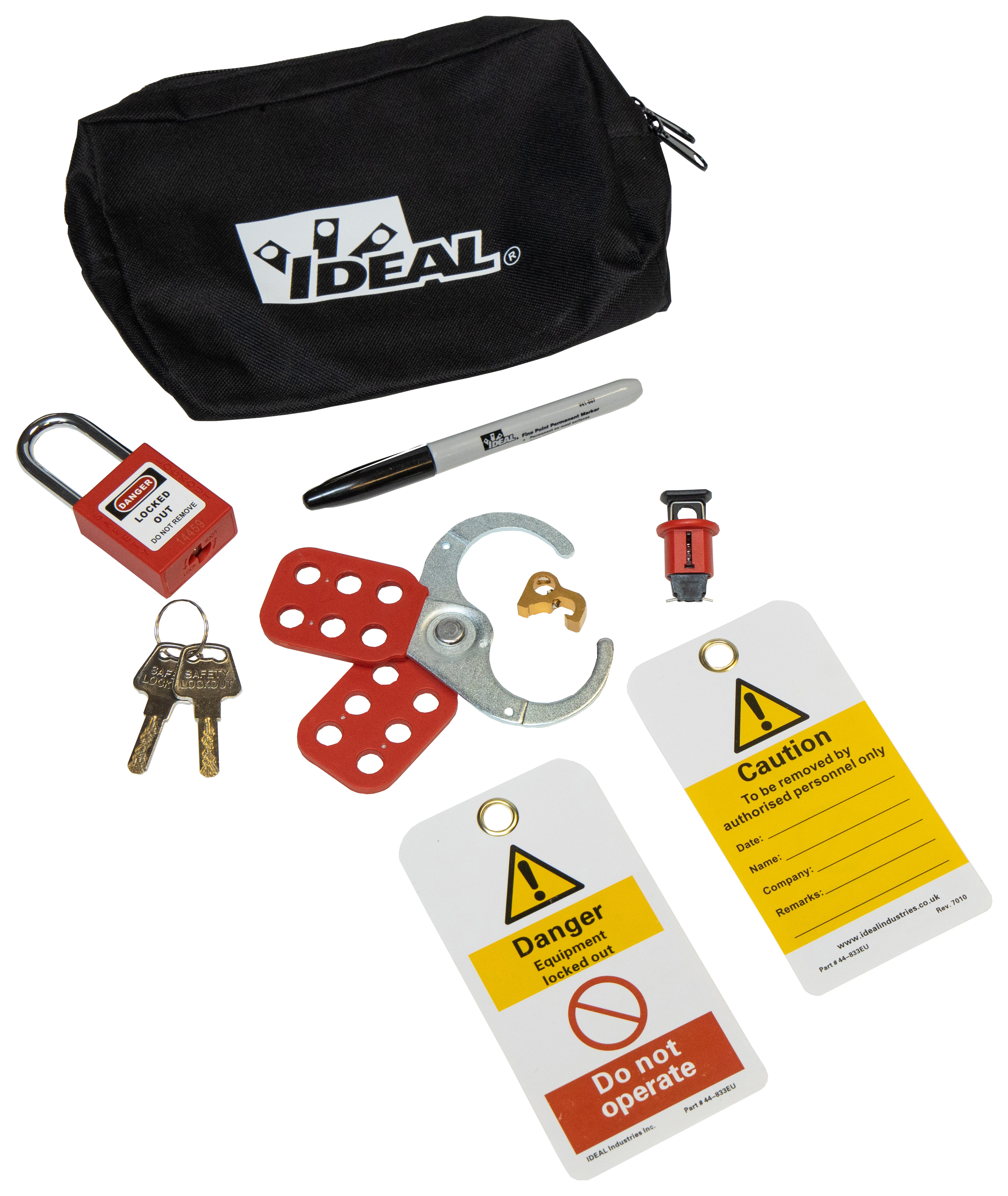 IDEAL Industries 44-924 Domestic Installer Lockout / Tagout Kit - Pack of 10