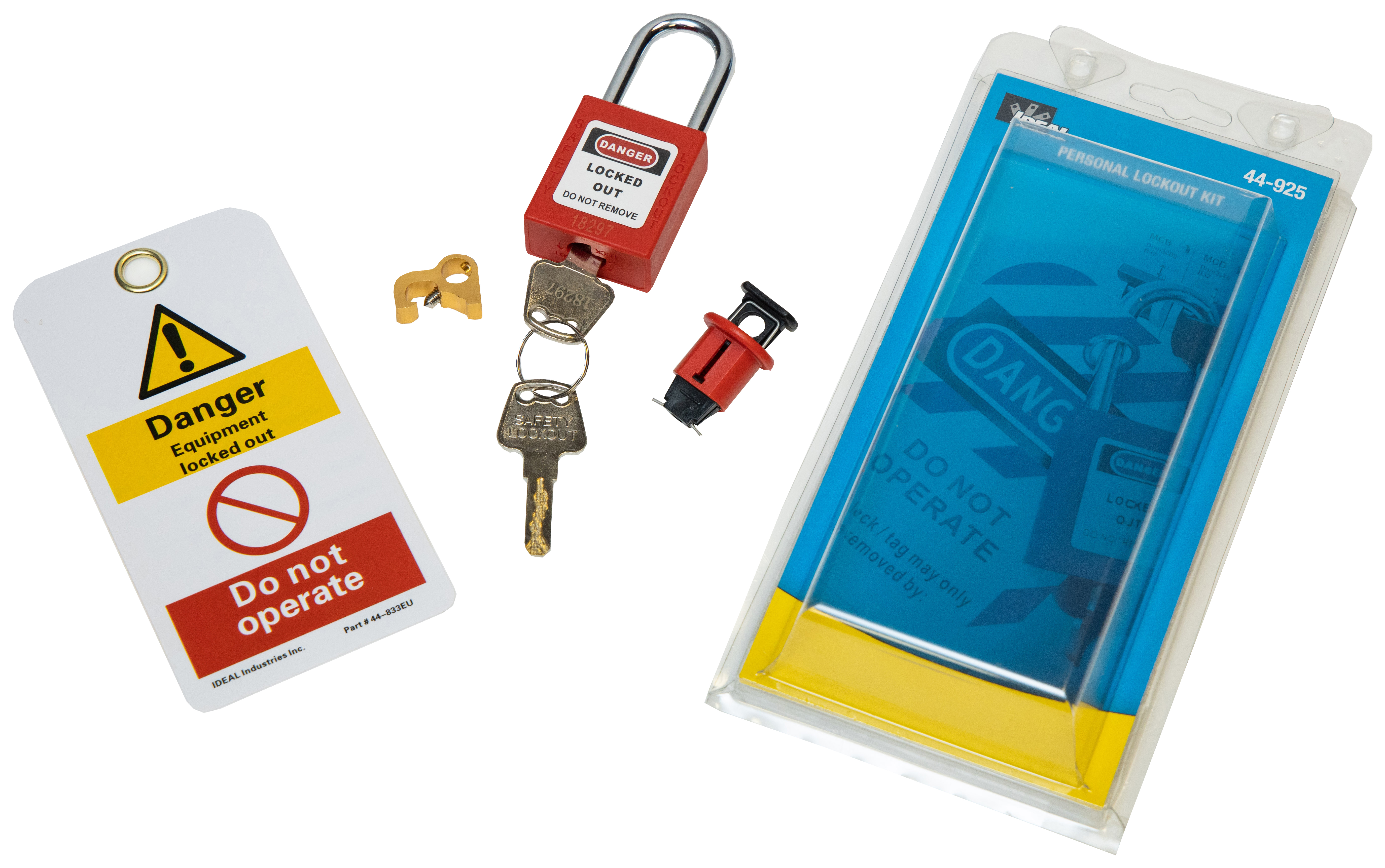 IDEAL Industries 44-925 Personal Lockout / Tagout Kit - Pack of 6