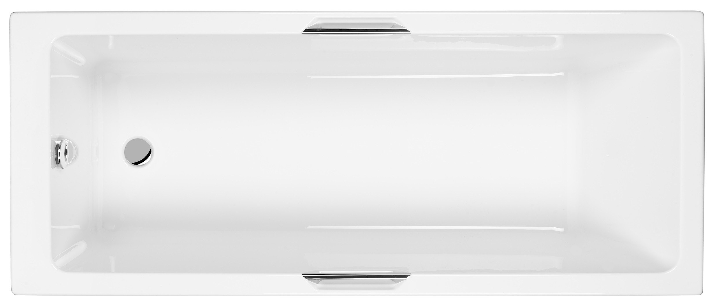 Carron QuantumPure Integra Single Ended No Tap Hole Twin Grip Bath with Front Bath Panel - 1600 x 700mm