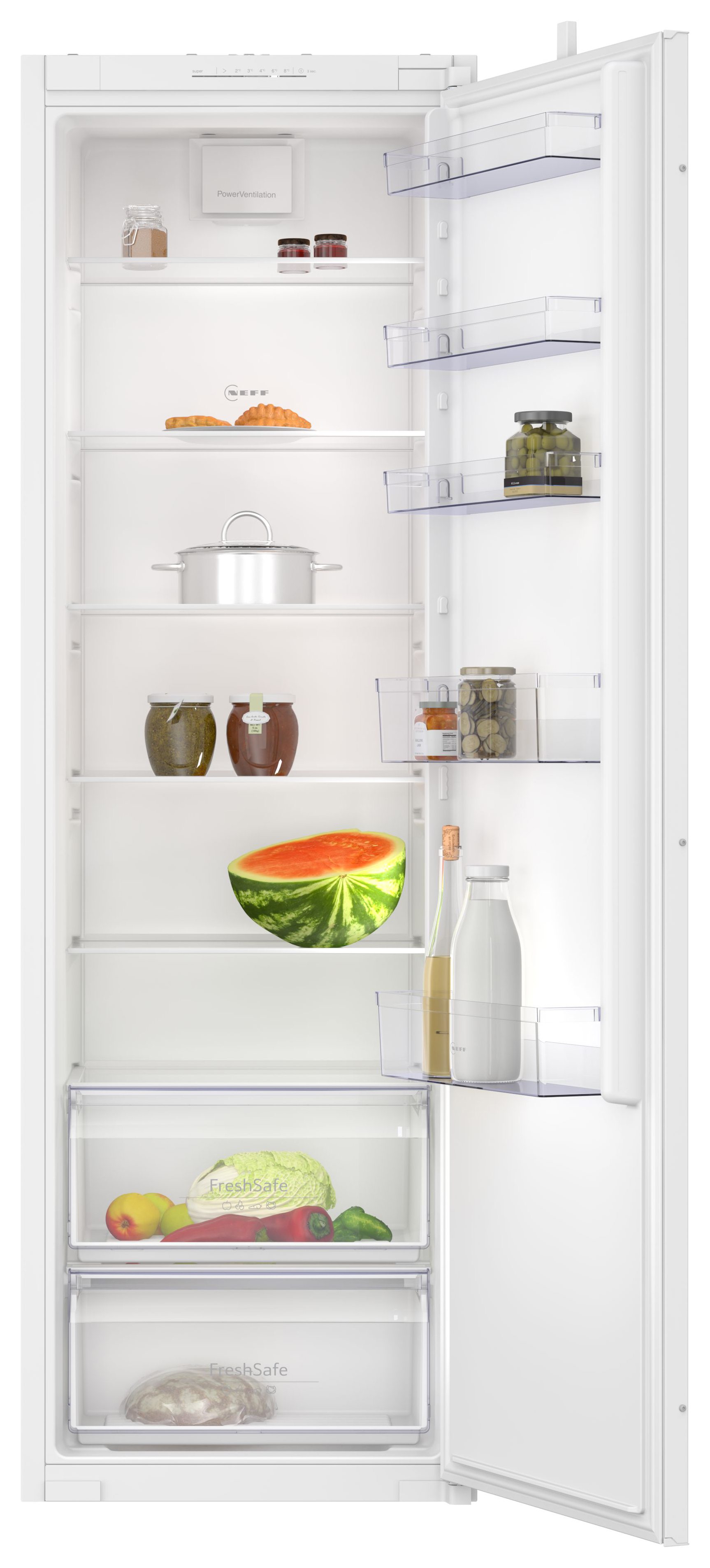 NEFF KI1811SE0G N50 Integrated Tower Fridge - White