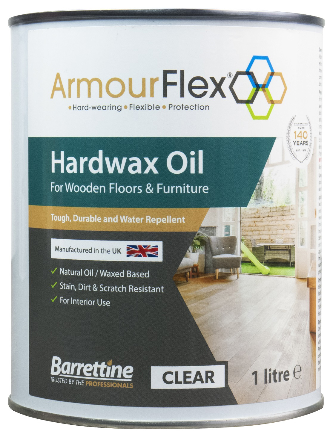 Barrettine Armourflex Hard Wax Oil - Matt - 1L