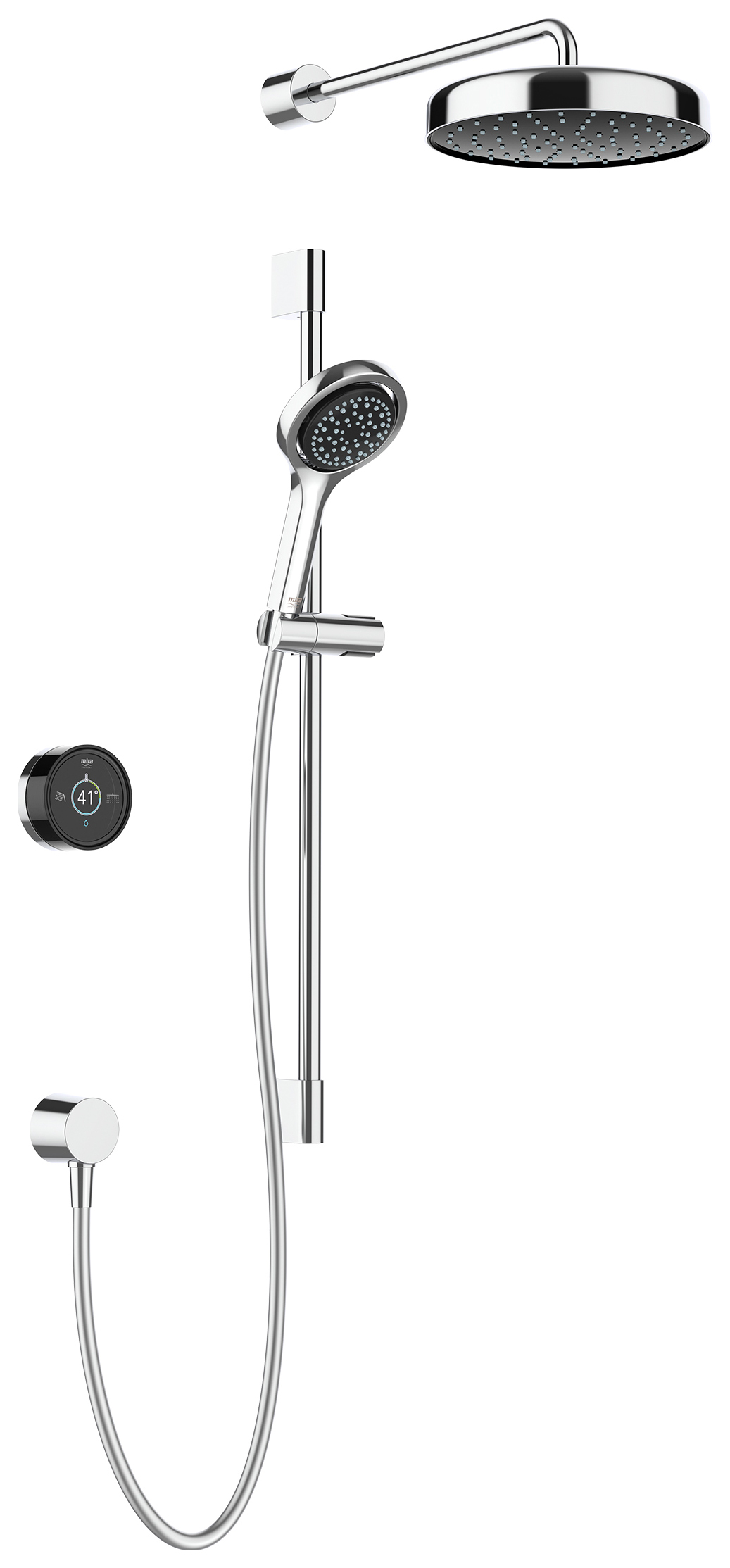 Mira Platinum Dual Outlet Rear Fed High or Low Pressure Digital Mixer Shower