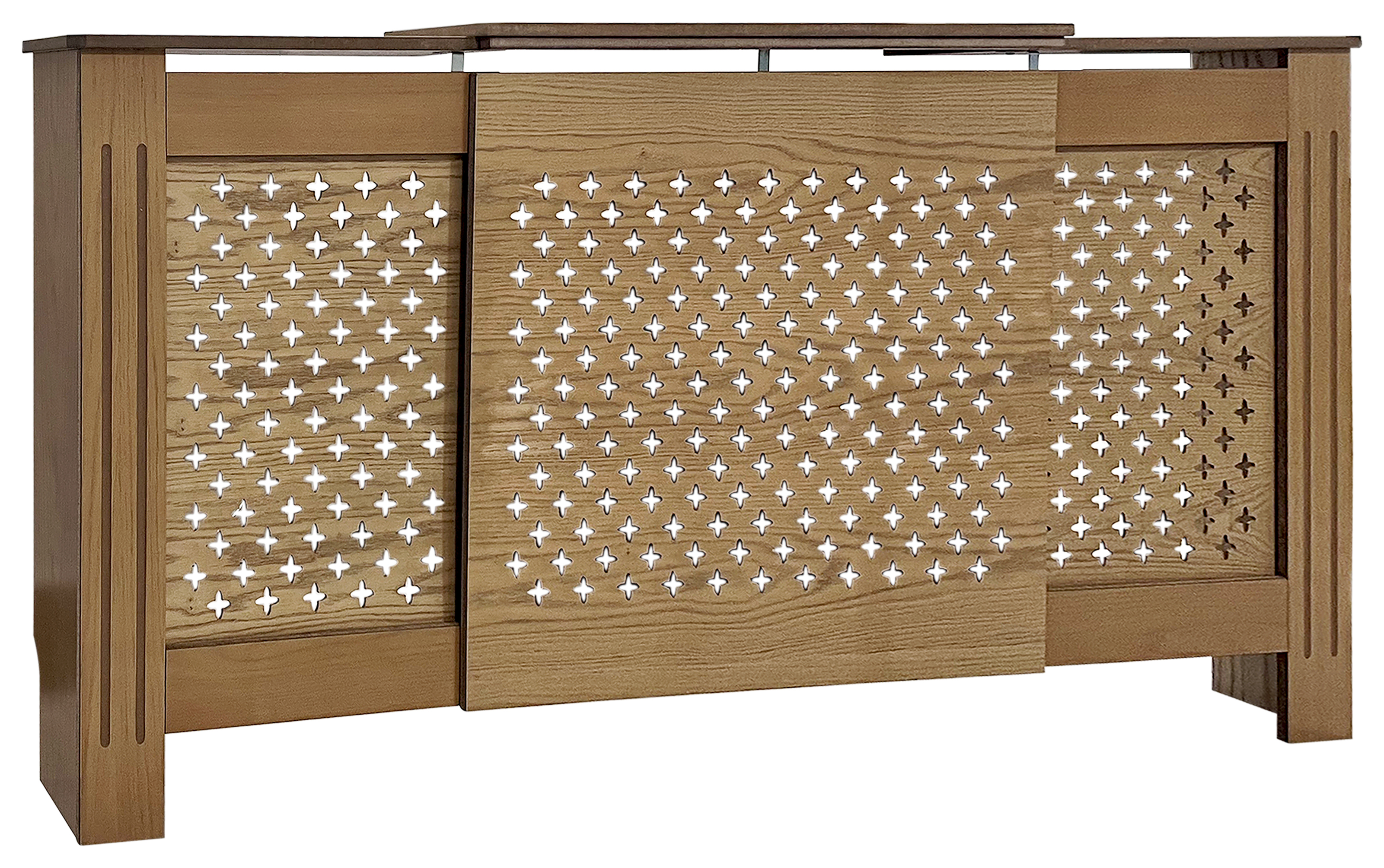 Wickes Derwent Oak Adjustable Radiator Cover - 2000mm